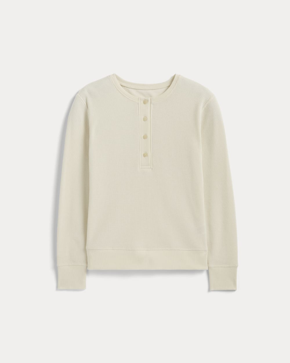 The Waffle Henley in Bone — alternate view