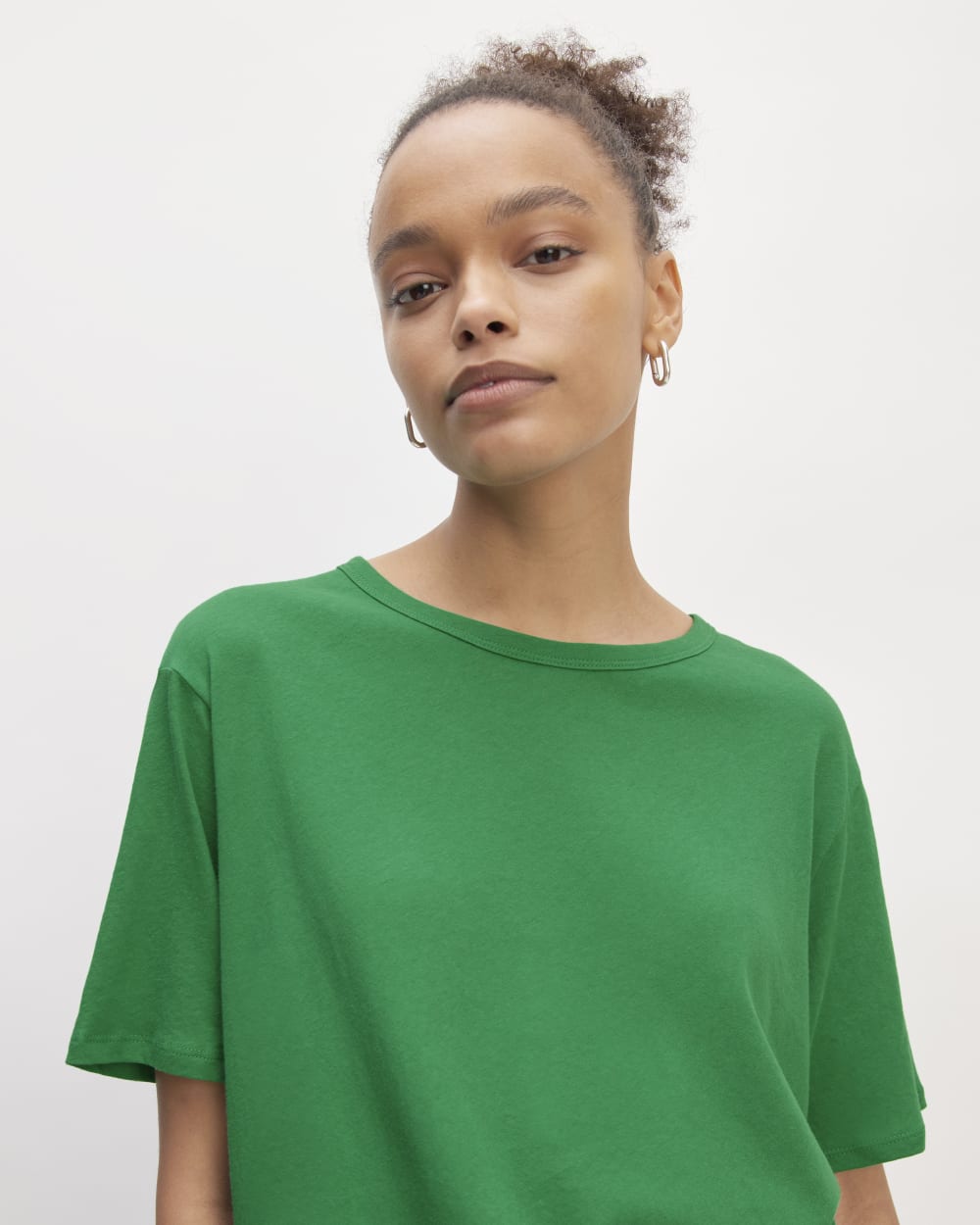 The Air Tee in Grass Green — detail view