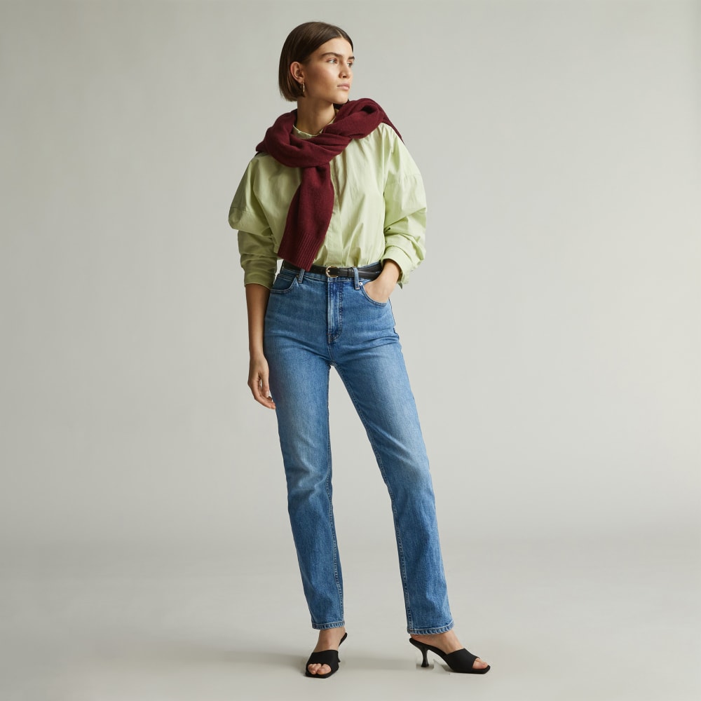 The Way-High® Slim Jean in Sail Blue — detail view