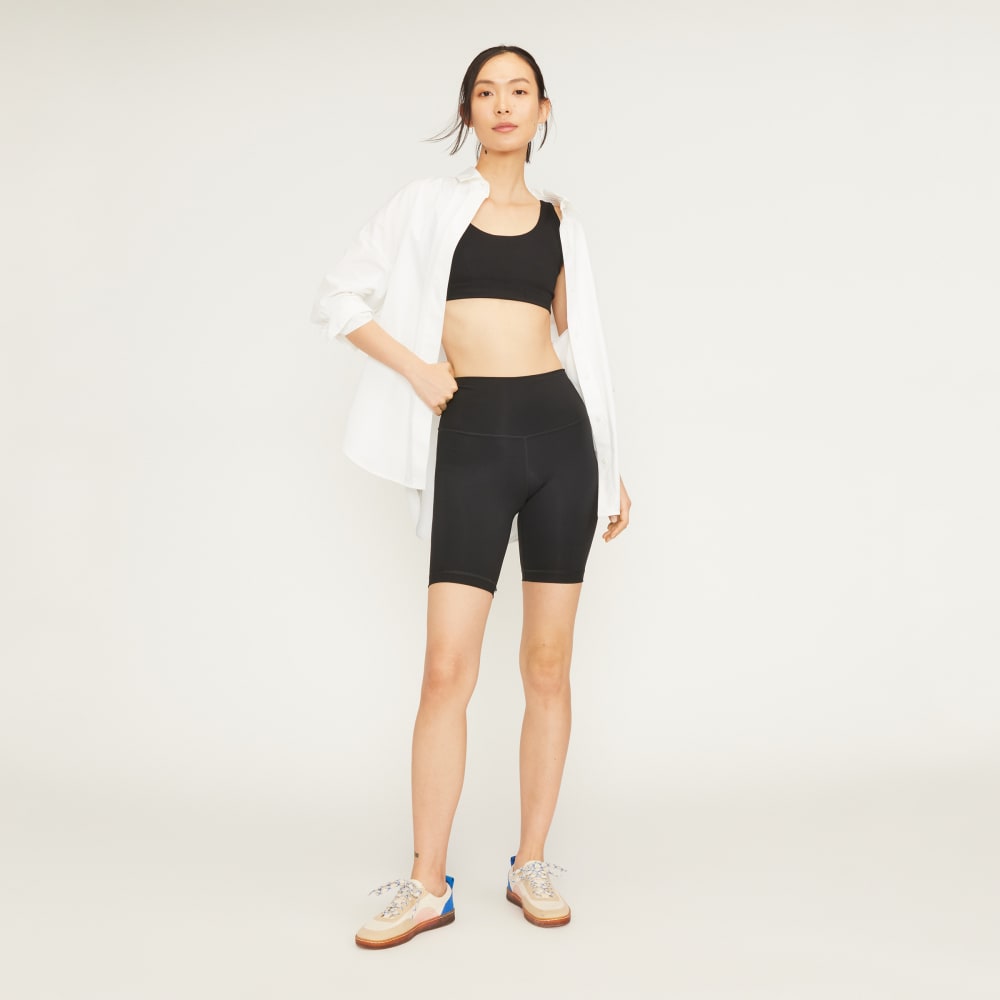 The Perform Bike Short in Black — detail view