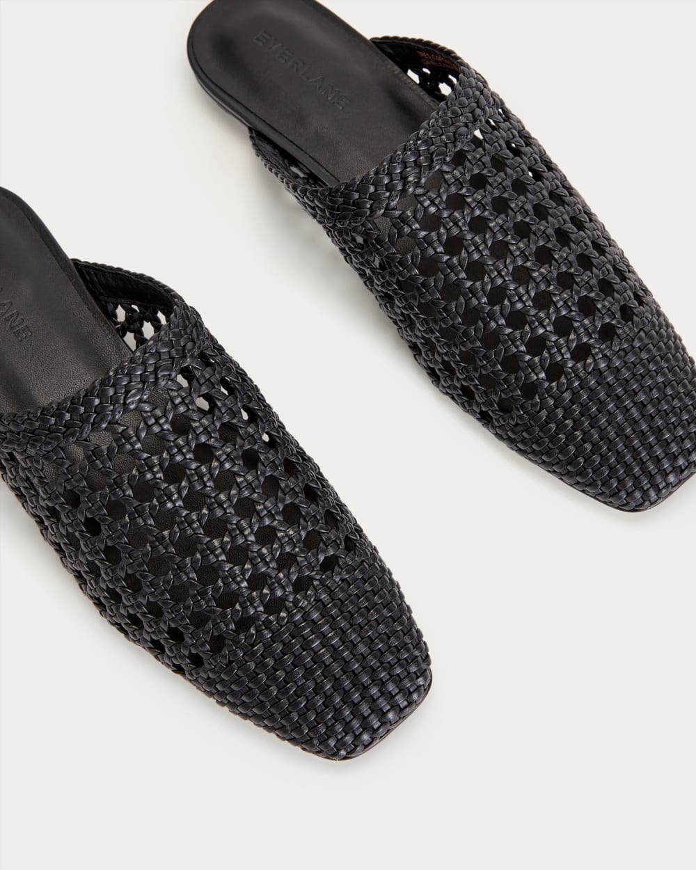 The Day Mule in Black Woven — detail view