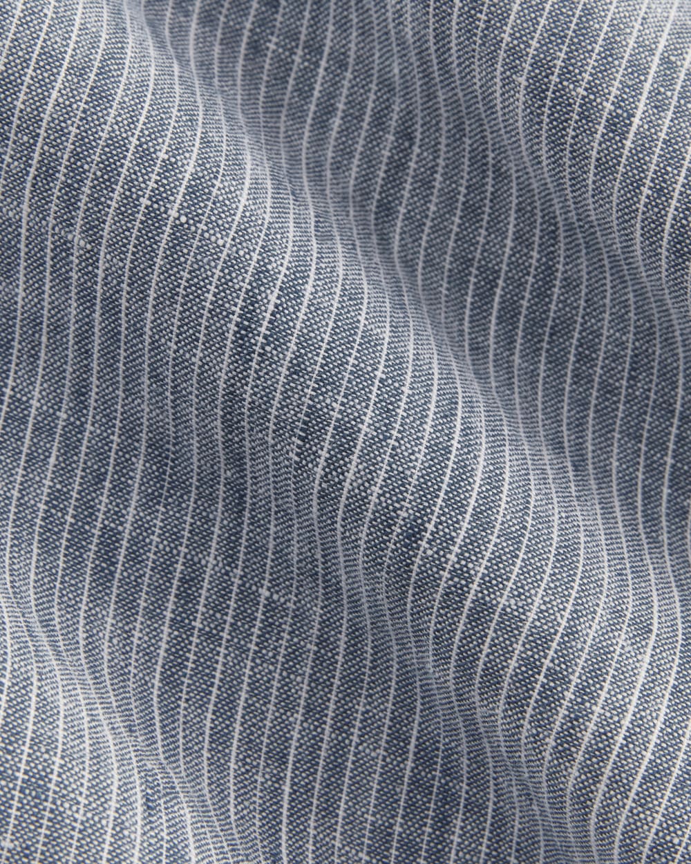 The Linen Way-High® Drape Pant in White / Blue — detail view
