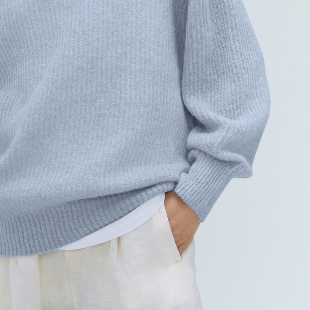 The Cocoon Crew in Alpaca in Mist — detail view