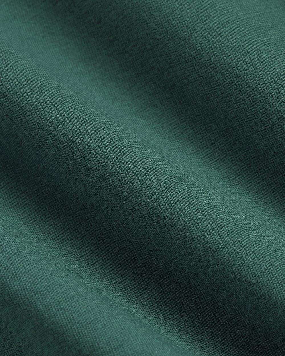 The Box-Cut Tee in Essential Cotton in Dark Sea — detail view