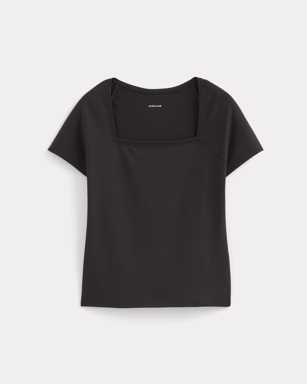 The Form Square-Neck Top in Black — alternate view