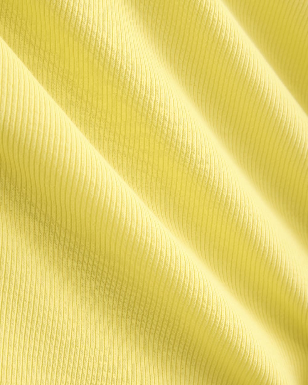 Luxe Rib Deep U-Neck Top in Celandine — detail view