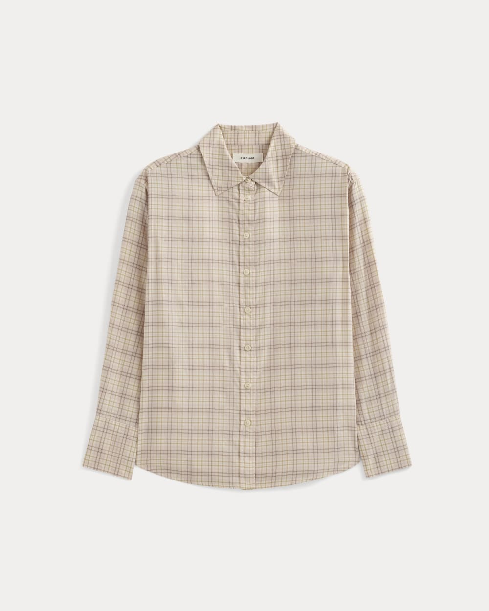 Everyday Shirt in Silky Cotton in Plaid — alternate view