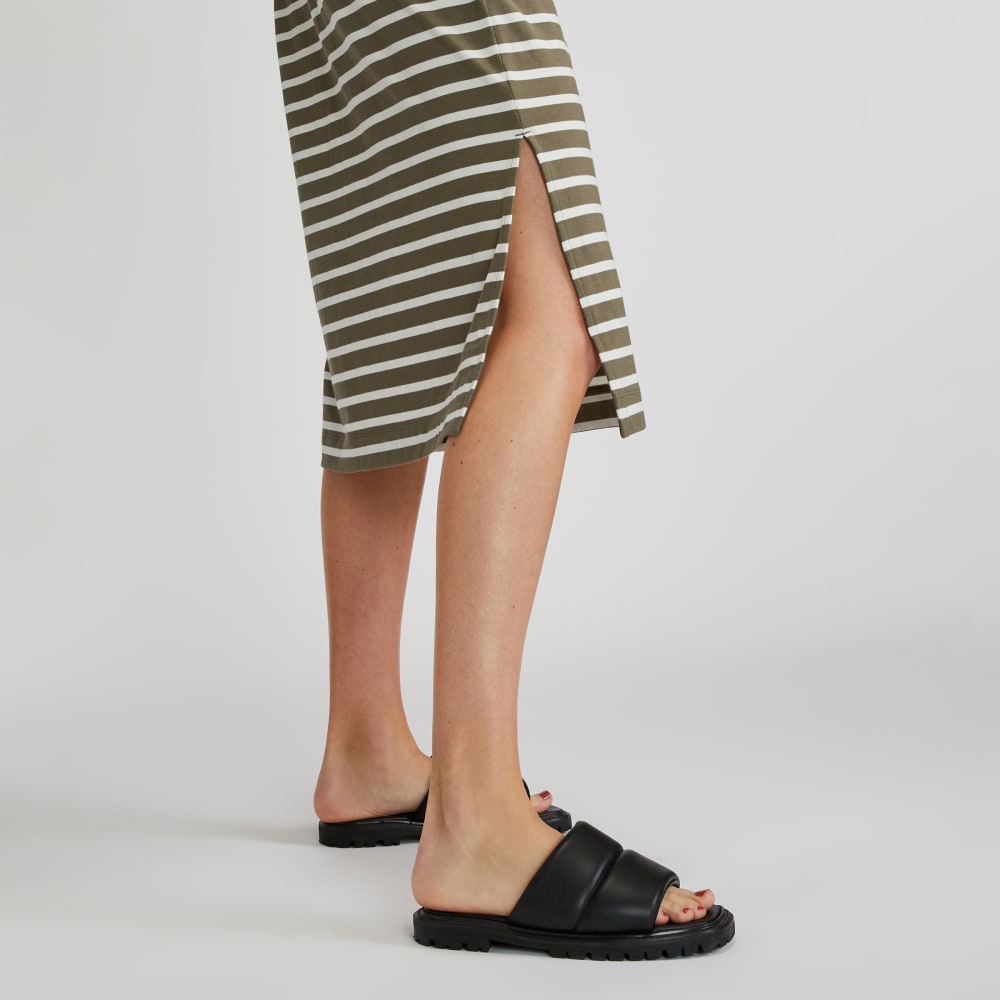 The Weekend Tank Dress in Kalamata / Canvas Tan — detail view