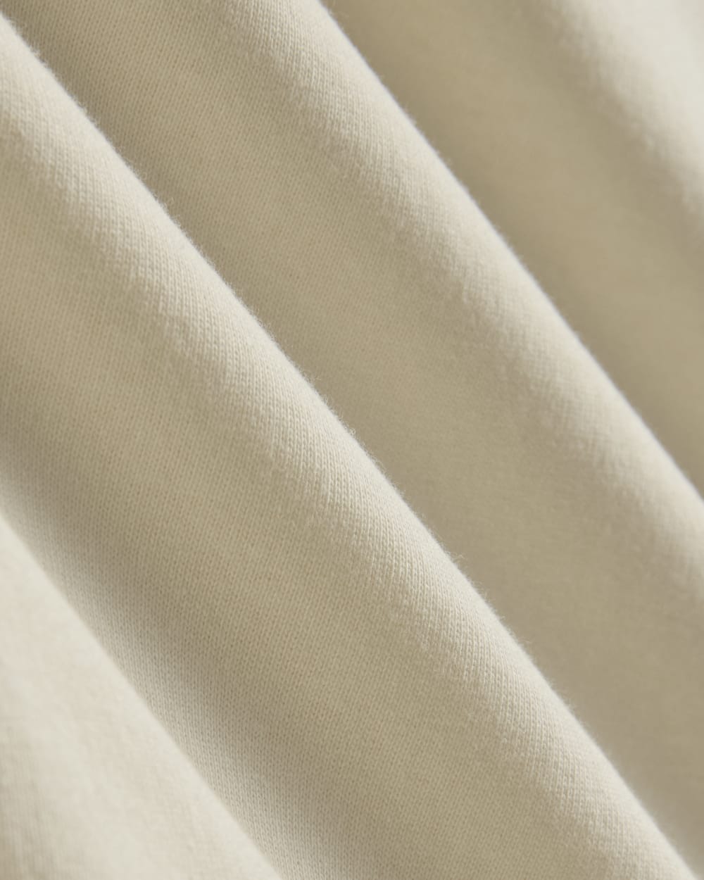 The Off-Duty Long-Sleeve Tee in Bone — detail view