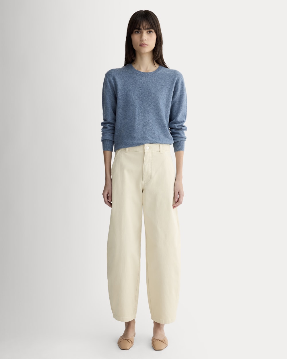 The Utility Curve Pant in Birch — front view