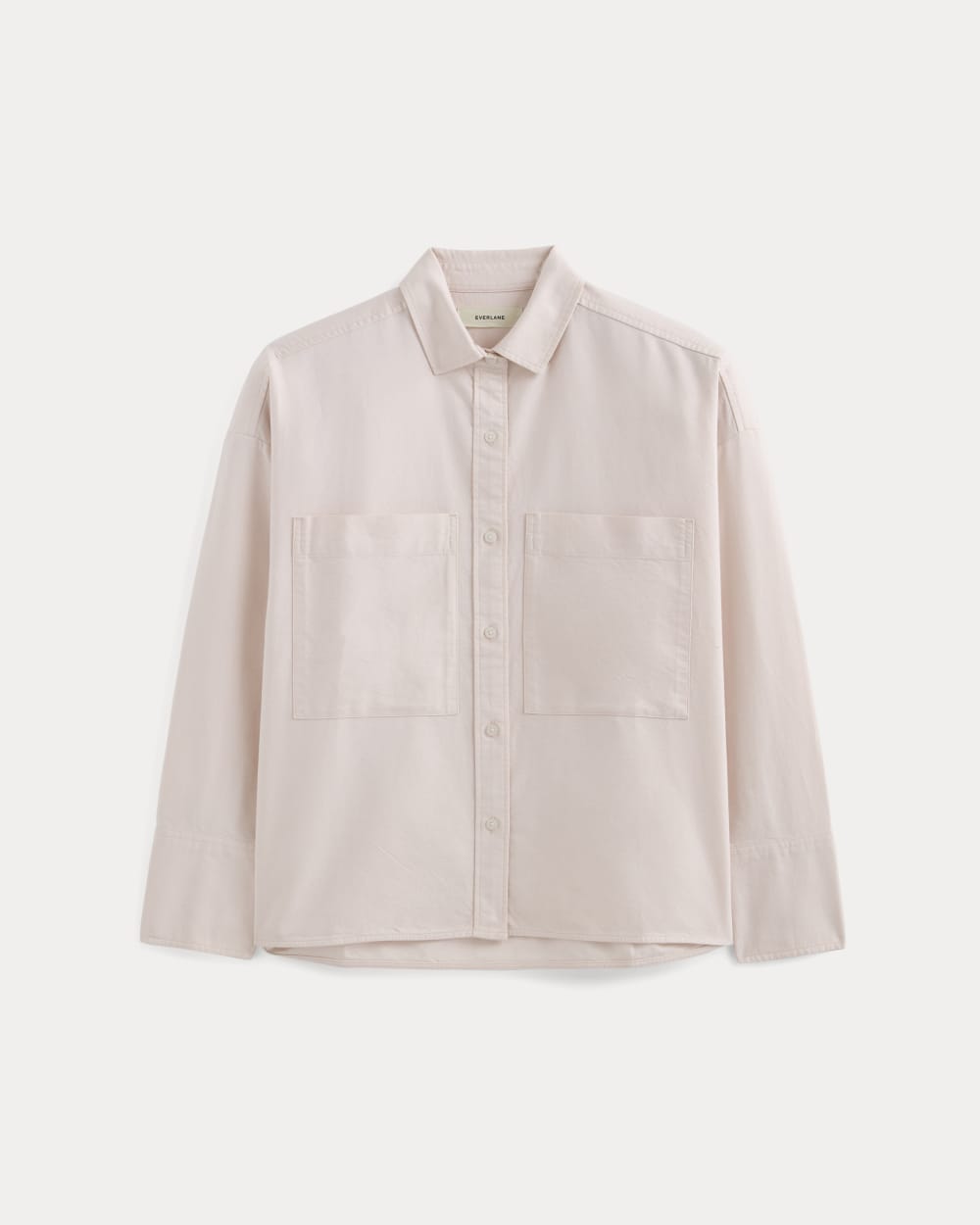 The Boxy Oxford in Rose Quartz Chambray — alternate view