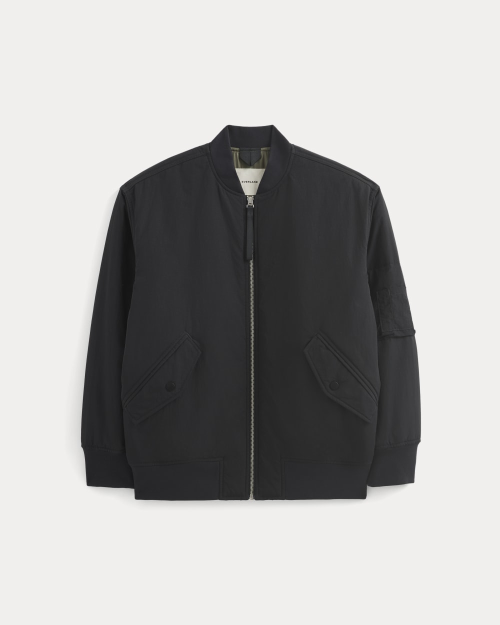 Renew Oversized Puffer Bomber in Black — alternate view