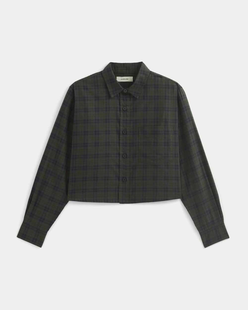 The Way-Short Shirt in Silky Cotton in Duffle Bag Plaid — alternate view