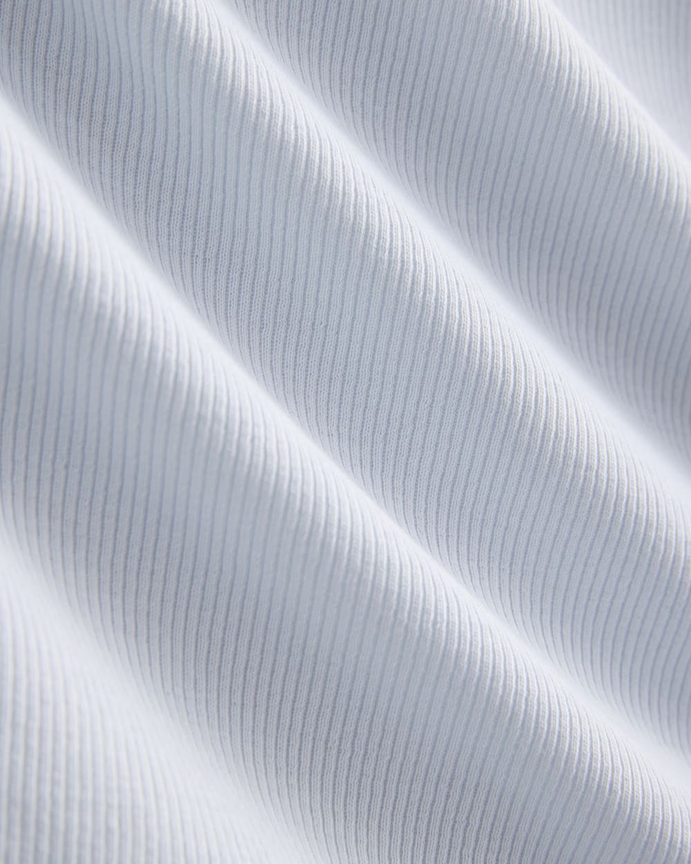 Luxe Rib Deep U-Neck Top in Skywriting — detail view