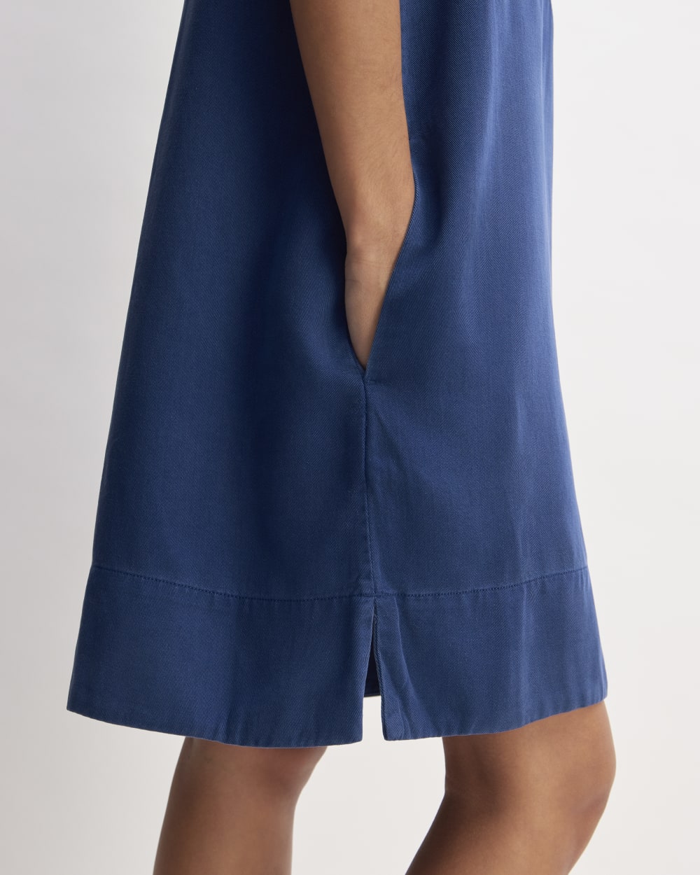 The TENCEL™ Easy Workwear Dress in Bellwether Blue — detail view