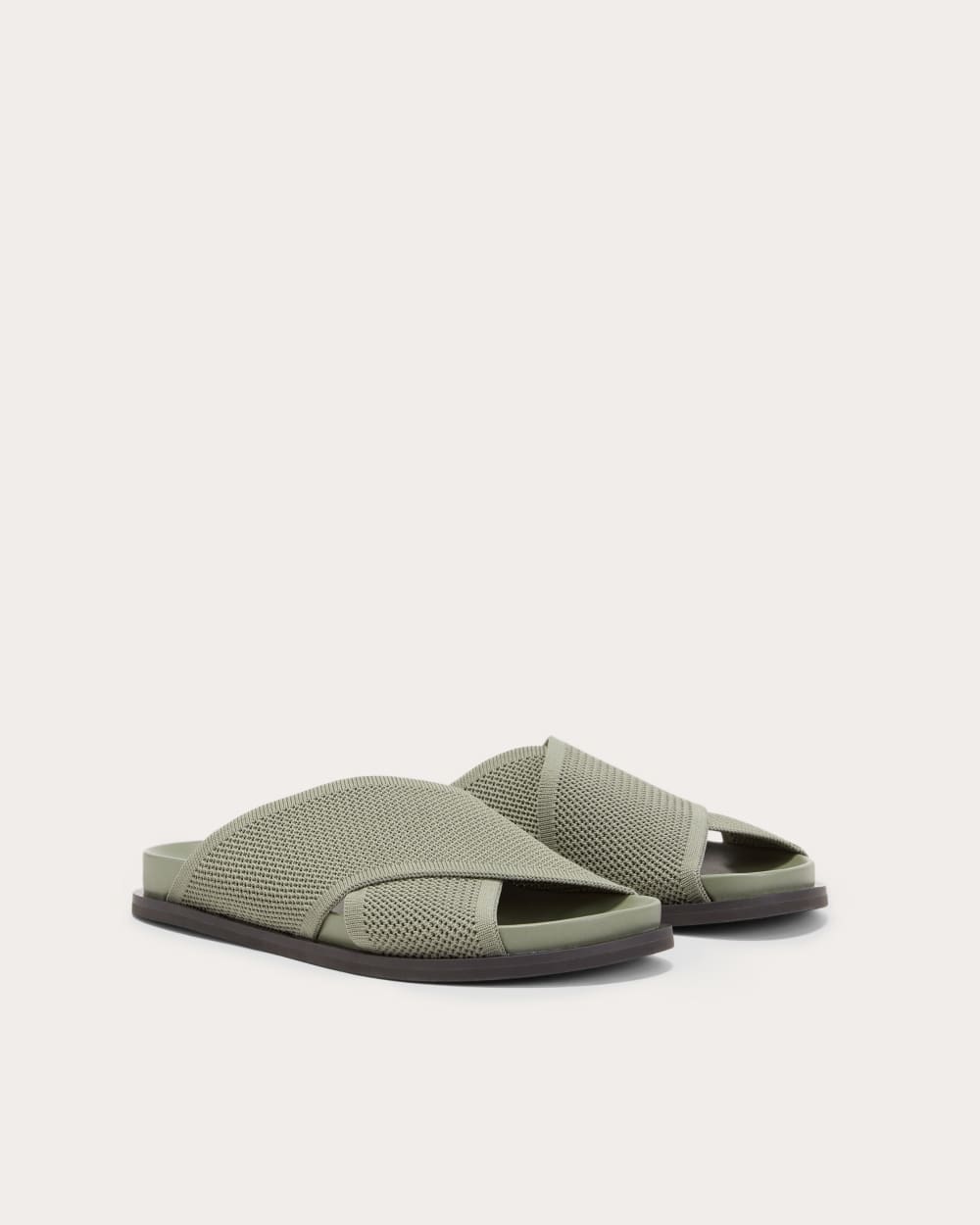 The ReKnit Form Crossover Sandal in Seagrass — detail view