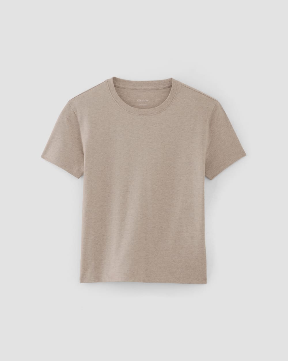 The Box-Cut Tee in Essential Cotton in Burnt Sugar — alternate view