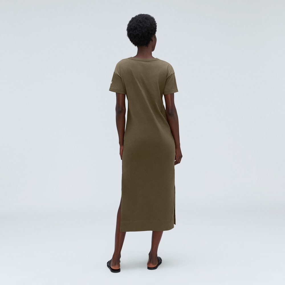 The Organic Weekend Maxi Dress in Beech — detail view