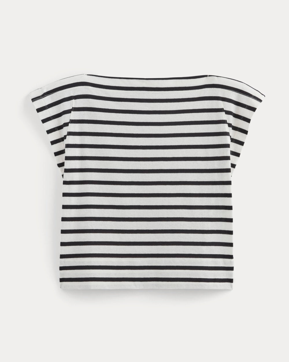 The Oversized Muscle Tee in Bone / Black — alternate view