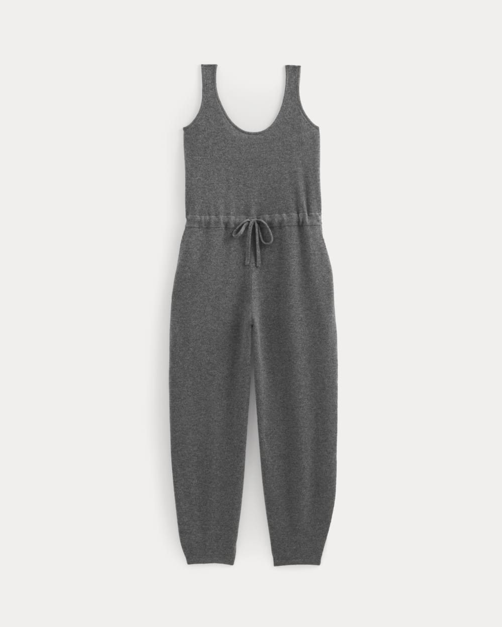 Cashmere Lounge Jumpsuit in Heather Charcoal — alternate view