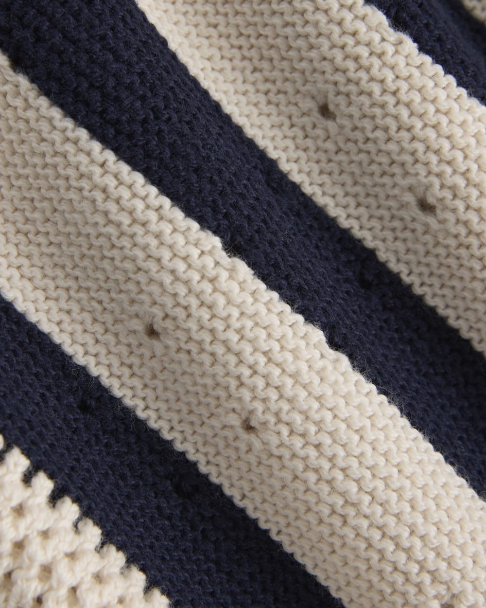 Open-Knit Short in Everyday Cotton in Canvas / Navy — alternate view