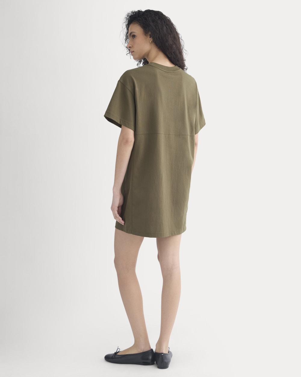 Weekend Tee Mini Dress in Beech — detail view