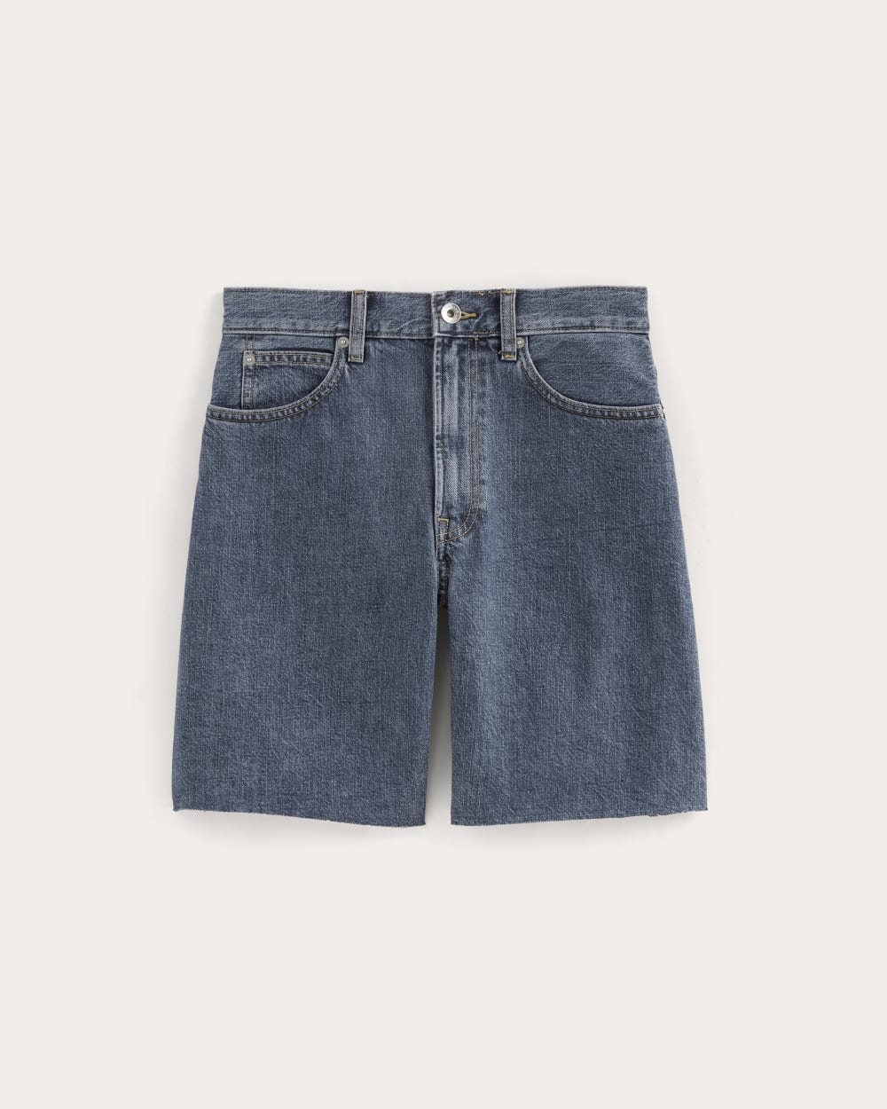 The OG Baggy Jean Short in Medium Blue — alternate view