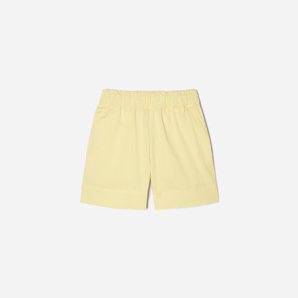 The Easy Short in Pastel Yellow — front view