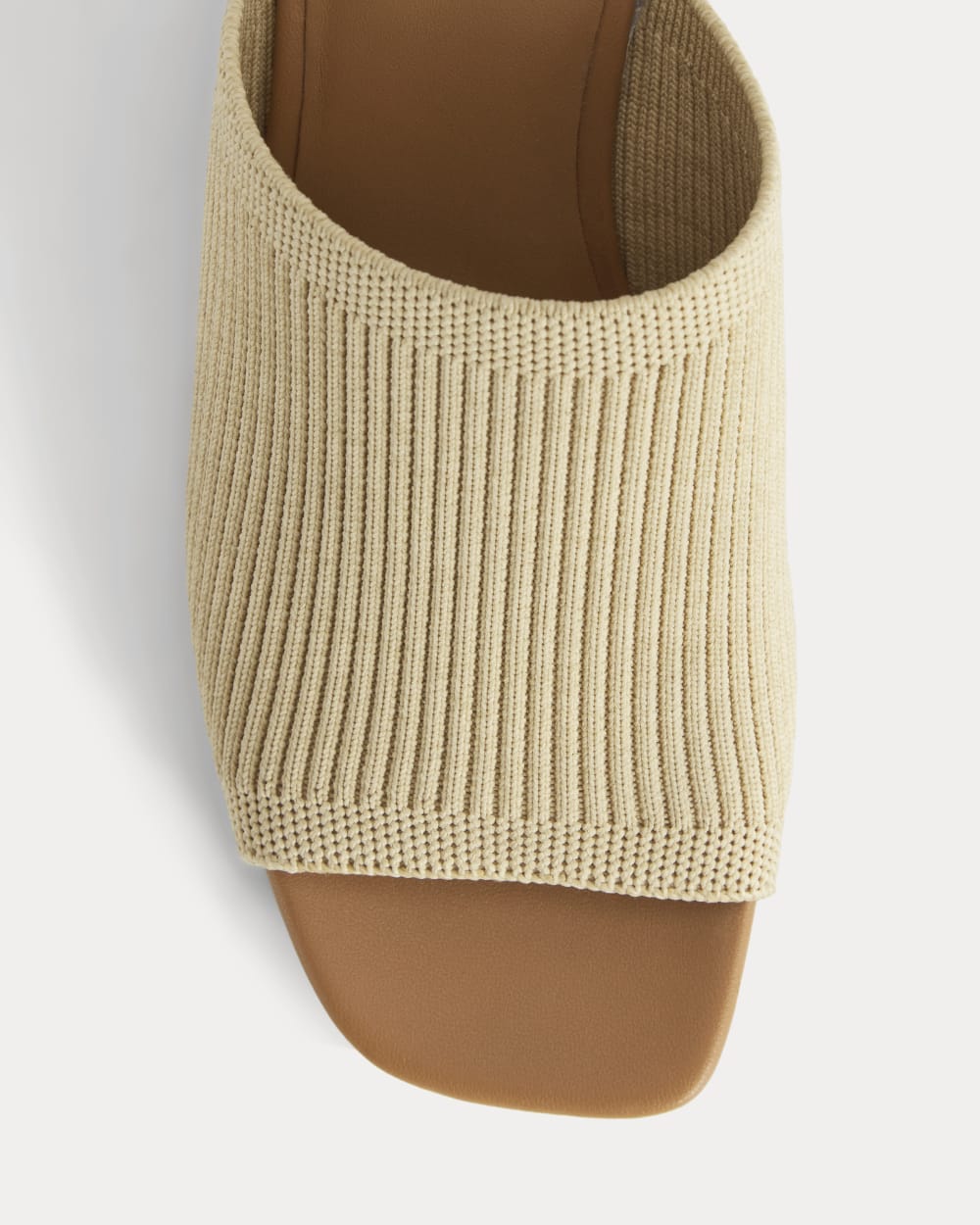 The Glove Mule in ReKnit in Raffia — detail view