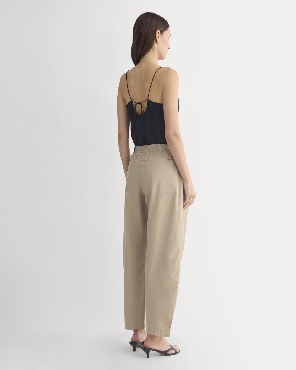 Pull-On Balloon Pant in Trench Coat Khaki — detail view