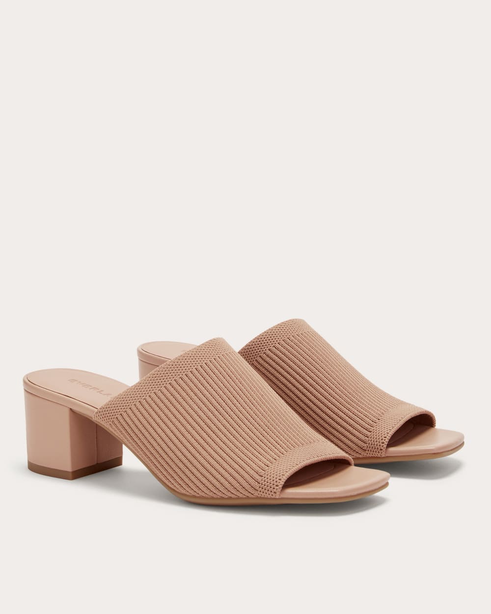 The Glove Mule in ReKnit in Blush Tan — detail view