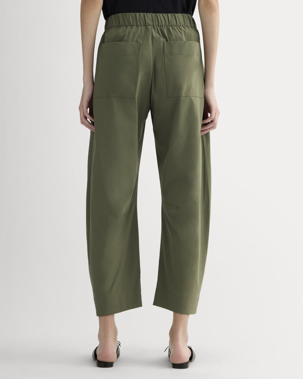 The Anywhere Barrel Pant in Kalamata — detail view
