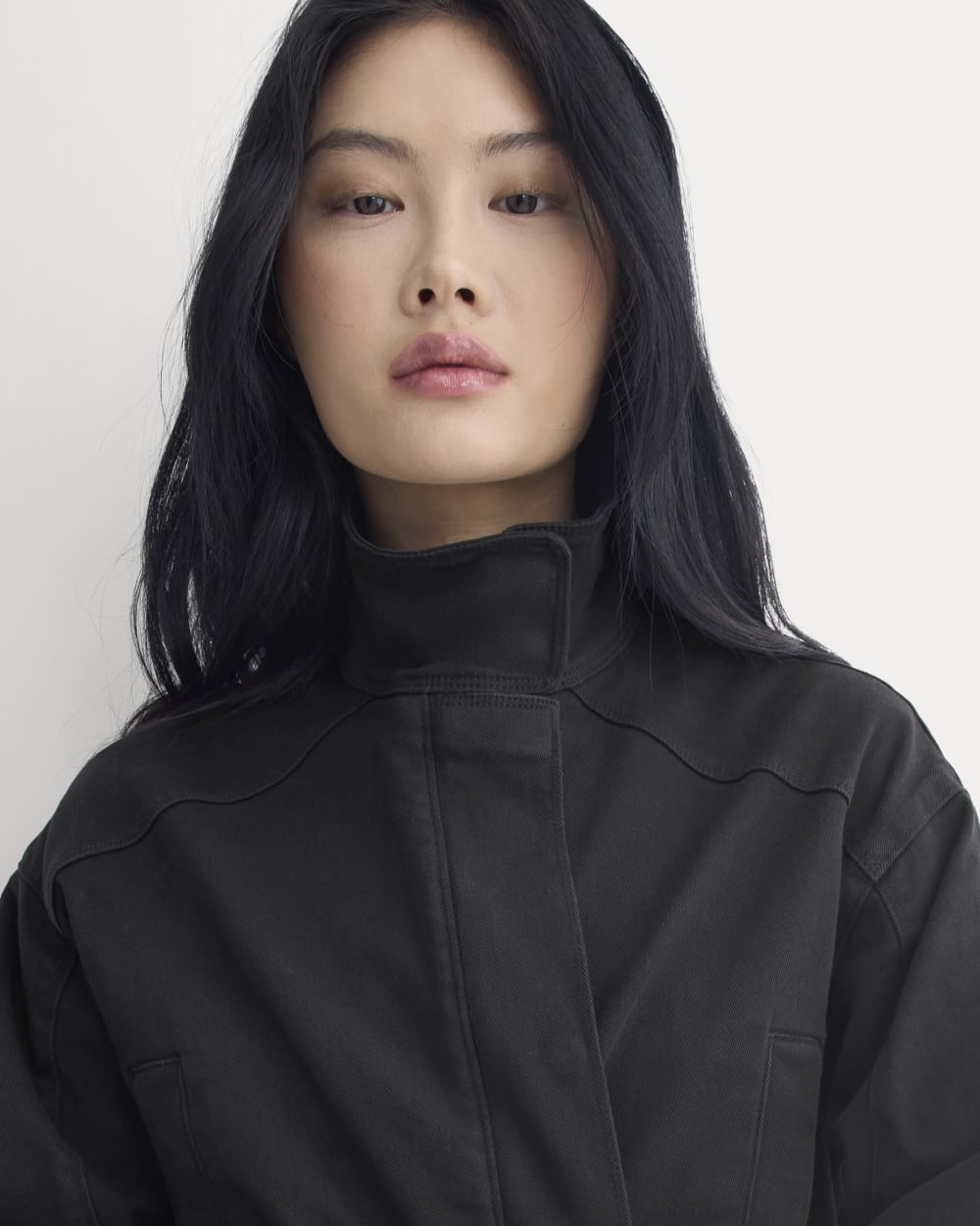 Field Jacket in Black — detail view