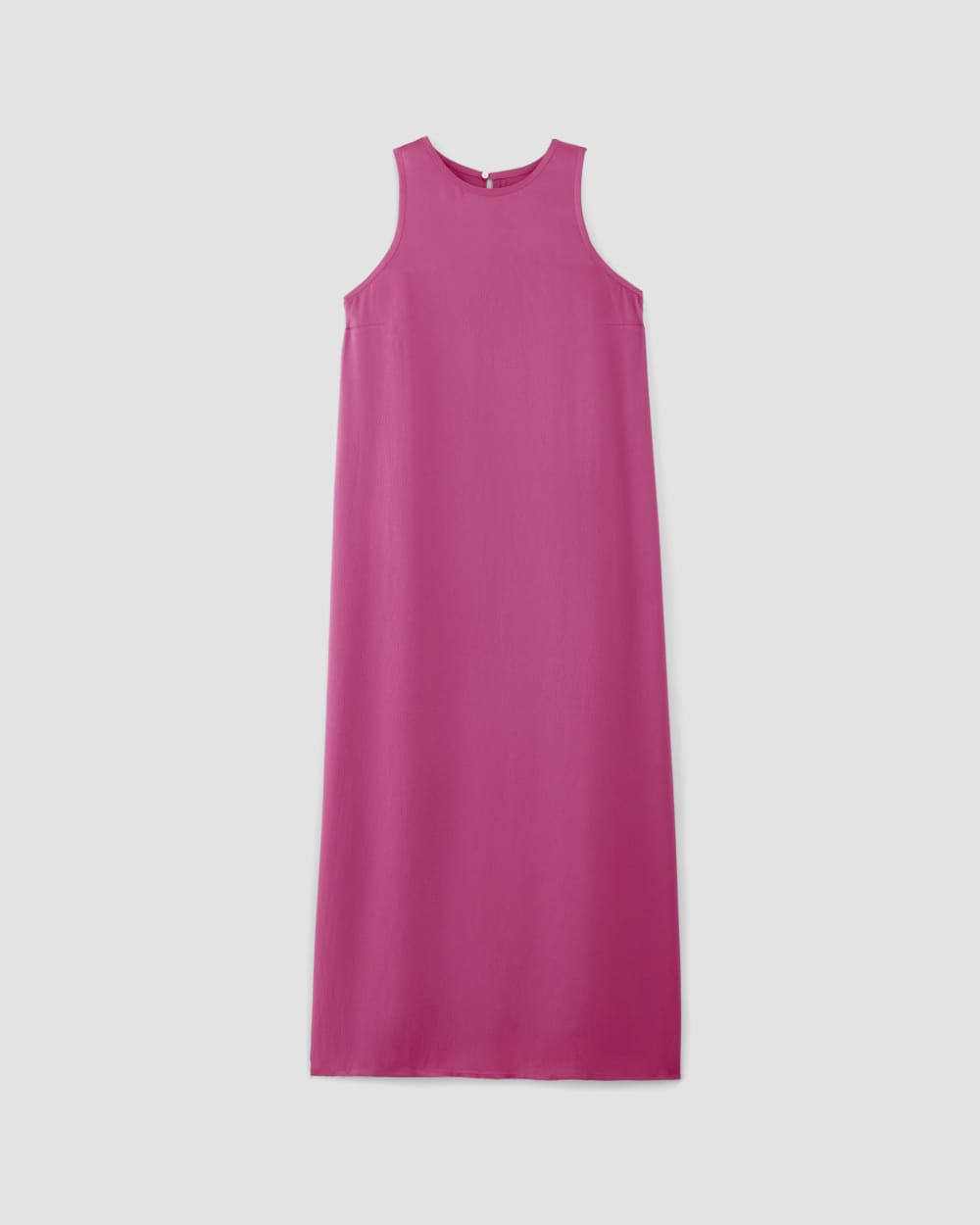 The Satin Racerback Slip Dress in Fuchsia Pink — alternate view
