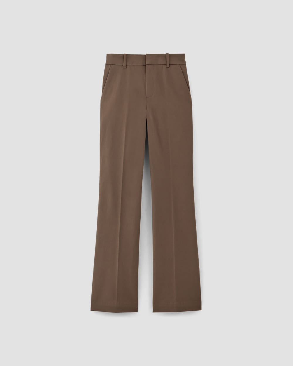 The Bi-Stretch Flare Pant in Cocoa — alternate view