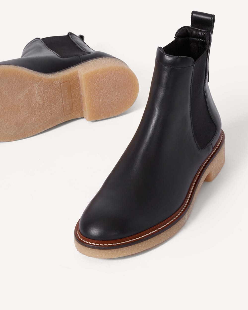 The Chelsea Boot in Black — detail view