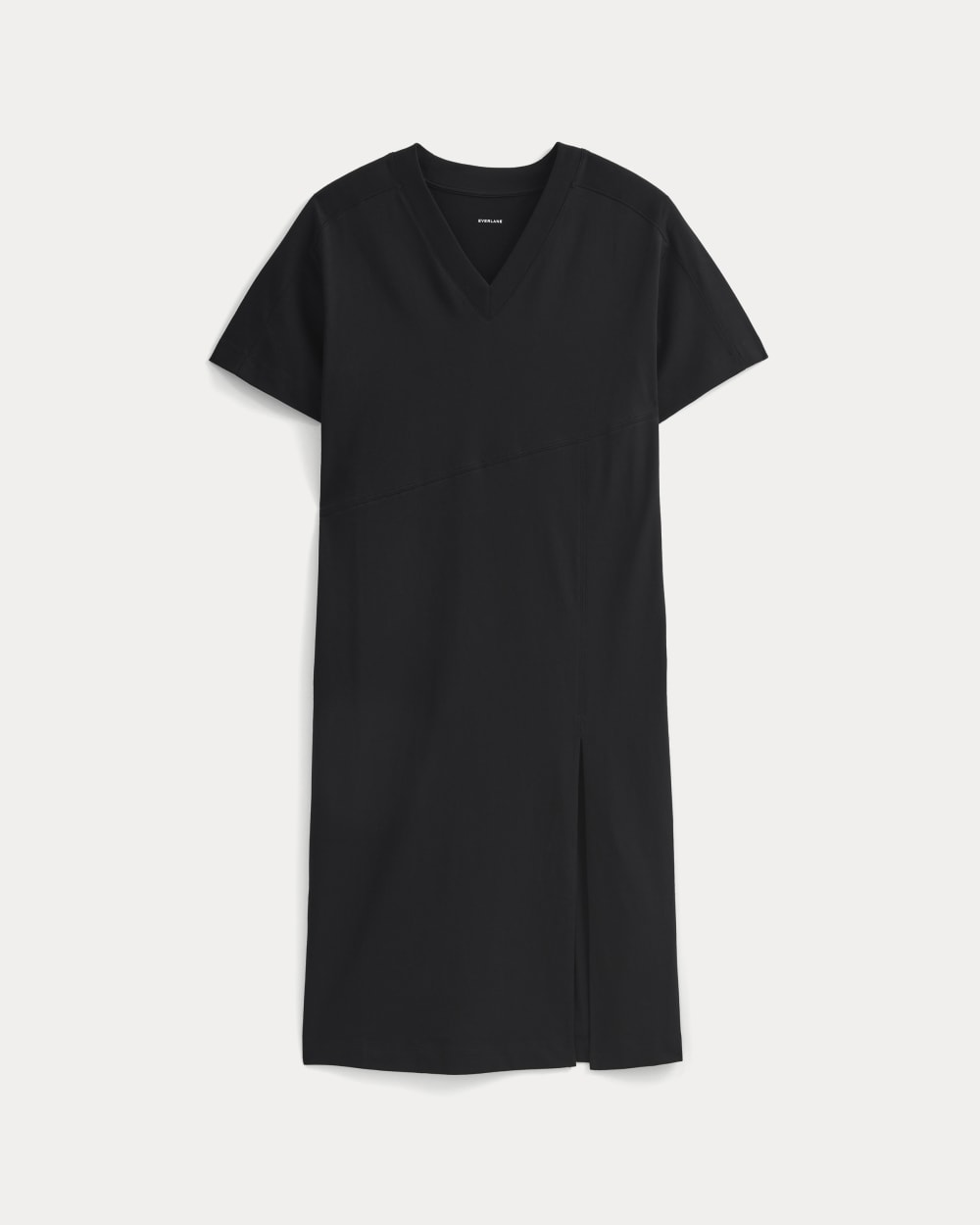 Weekend Tee Midi Dress in Black — alternate view
