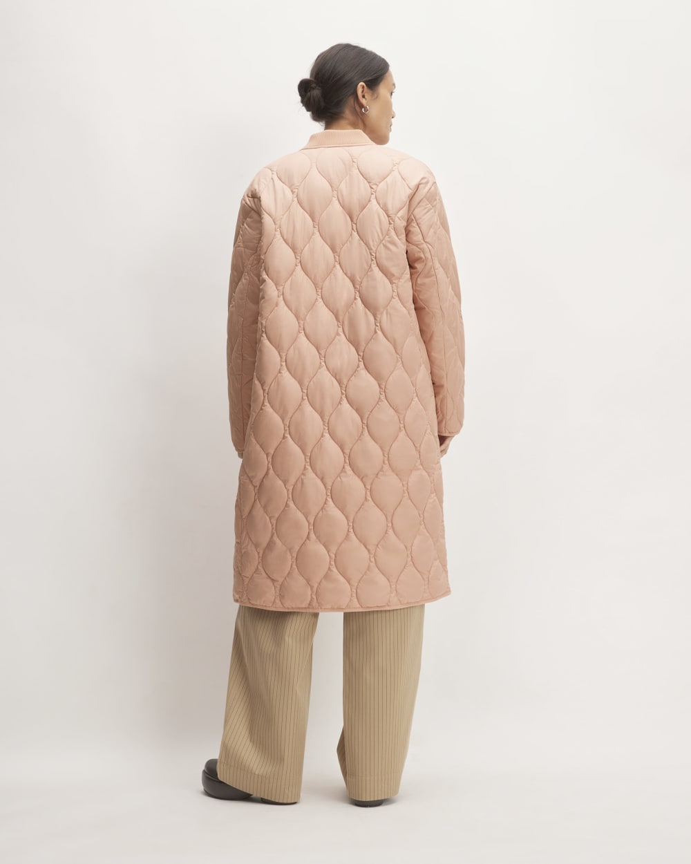 The ReNew Long Liner in Blush Pink — detail view