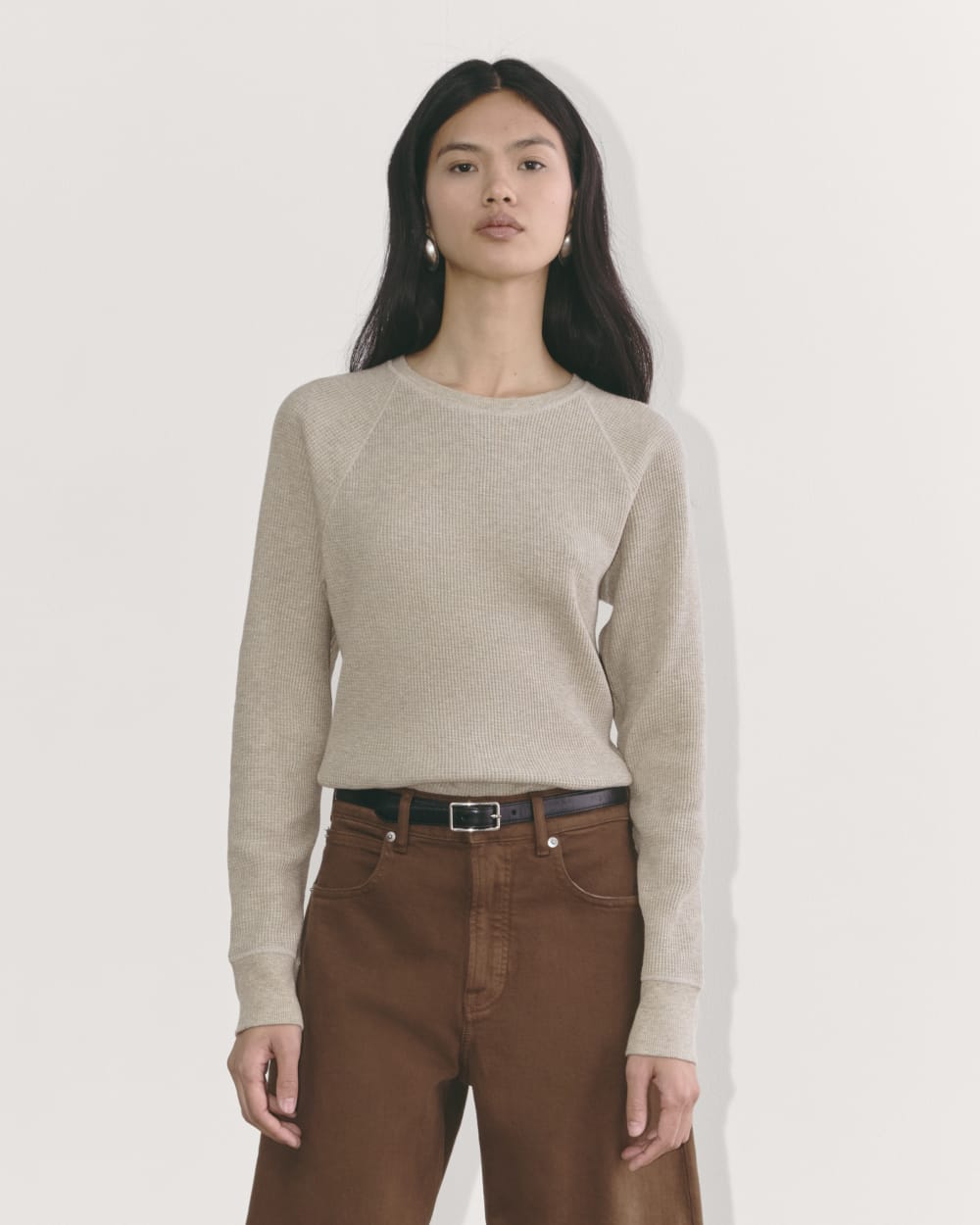 The Waffle Crew in Oatmeal Heather — front view