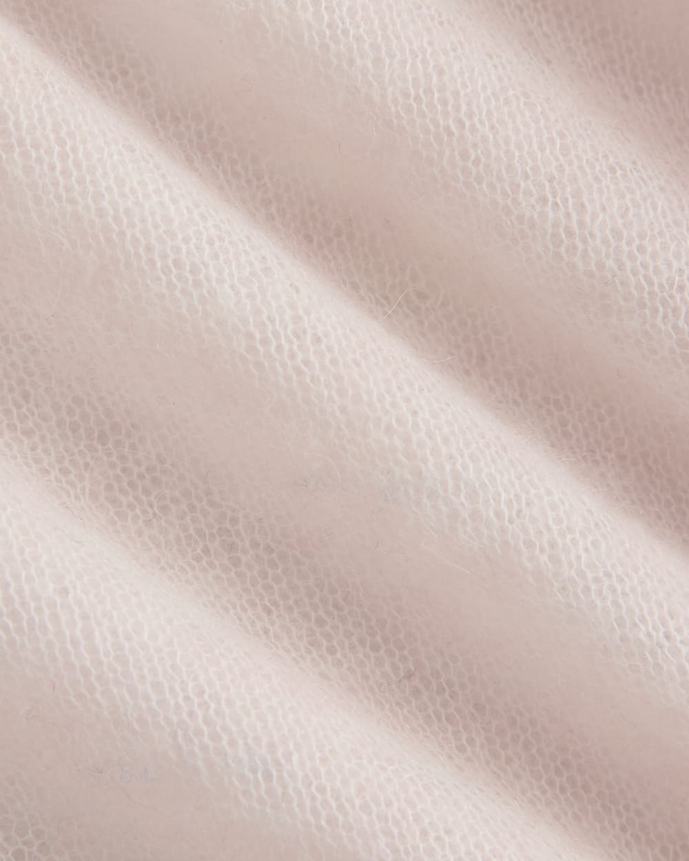 The Air Alpaca™ Short-Sleeve Cardigan in Soft Pink — detail view