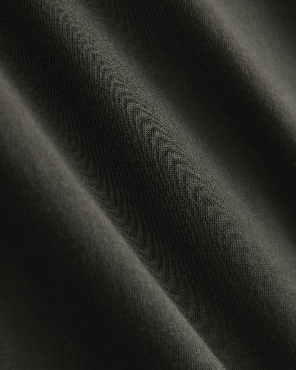 Oversized Varsity Tee in Essential Cotton in Washed Black — detail view