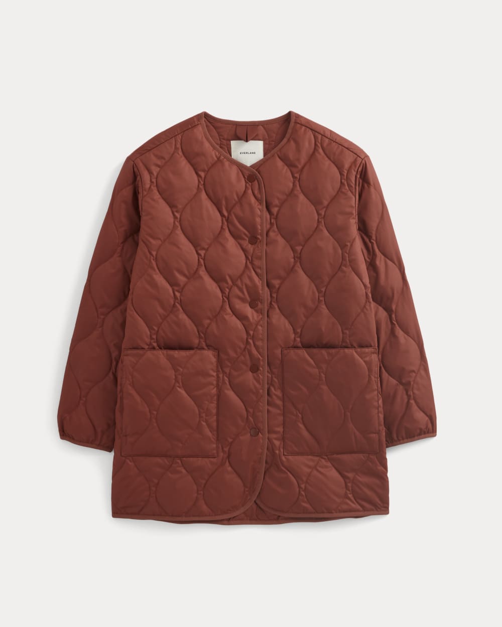 The Quilted Liner in Merlot — alternate view
