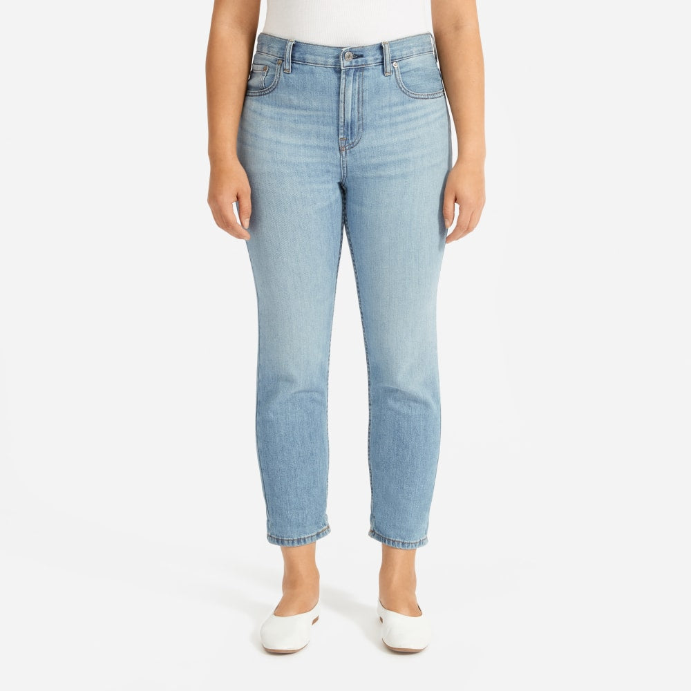 The Super-Soft Relaxed Jean in Vintage Light Blue — detail view