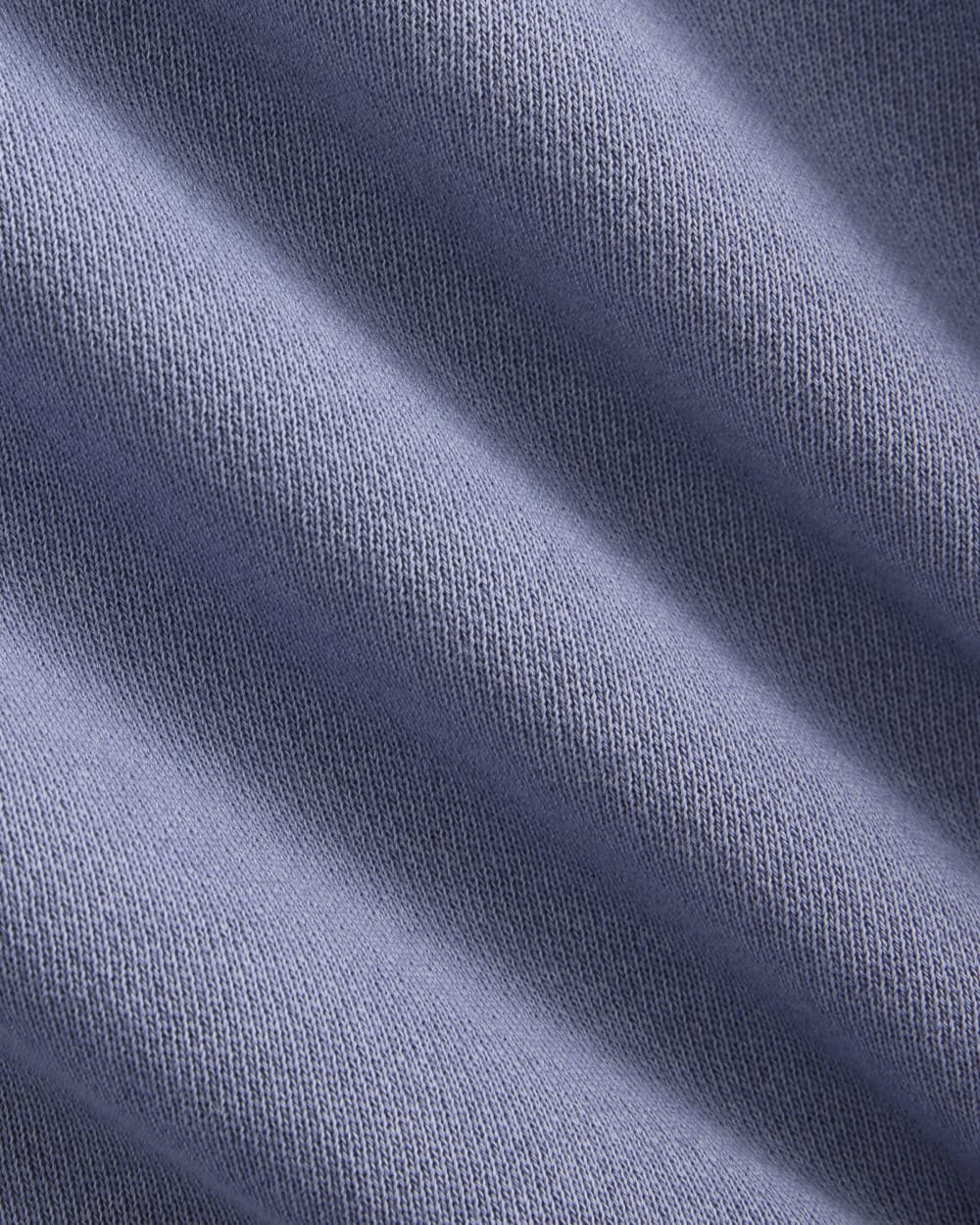 Lightweight Terry Blouson Crew in Velvet Morning — detail view