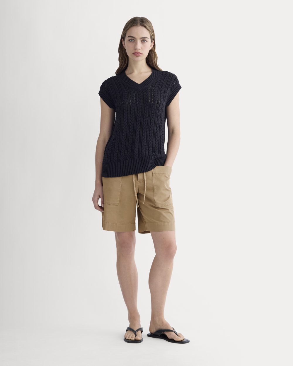 The Easy Cargo Short in Tiger's Eye — front view