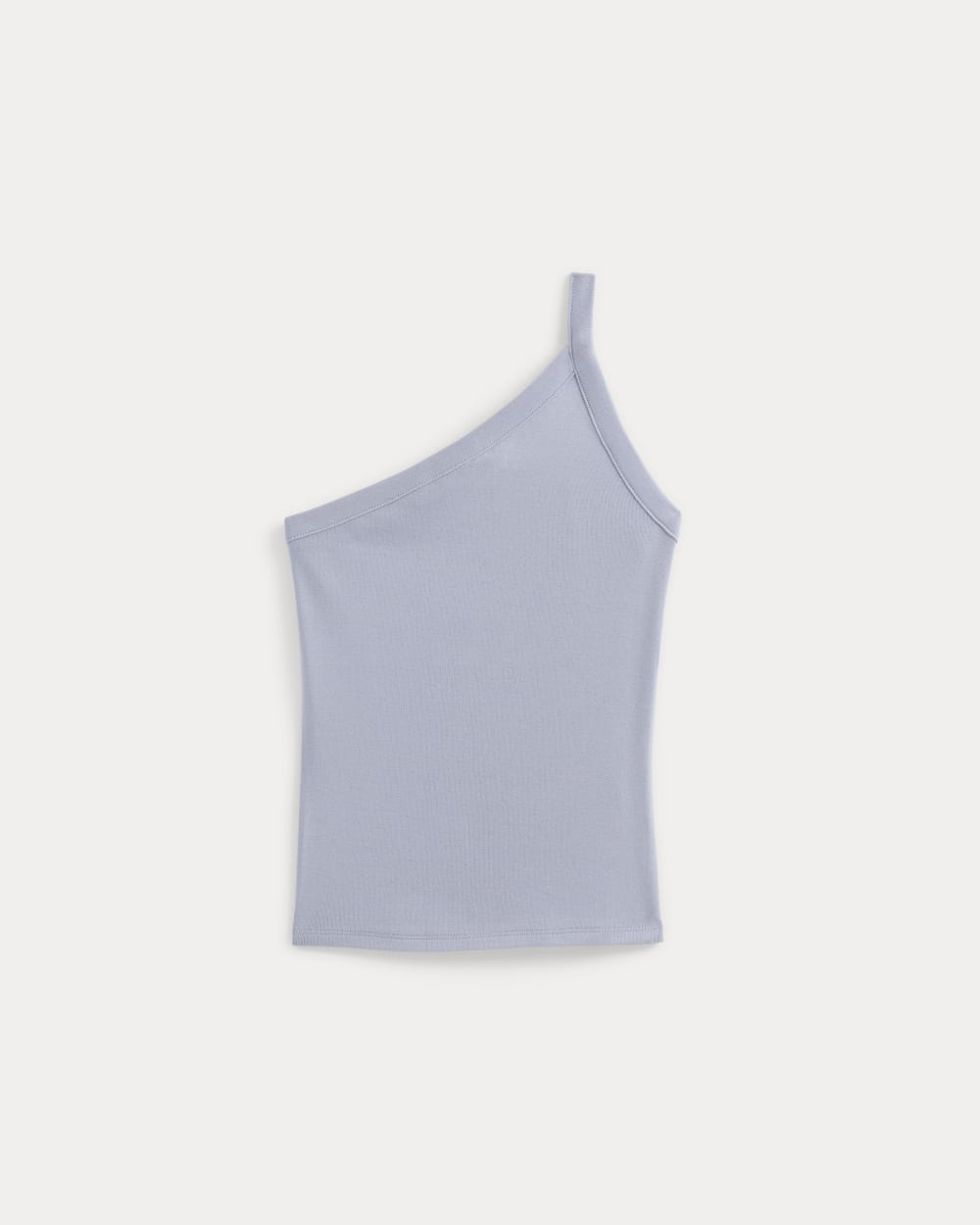 RetroSoft Cotton One-Shoulder Tank in Aleutian — alternate view