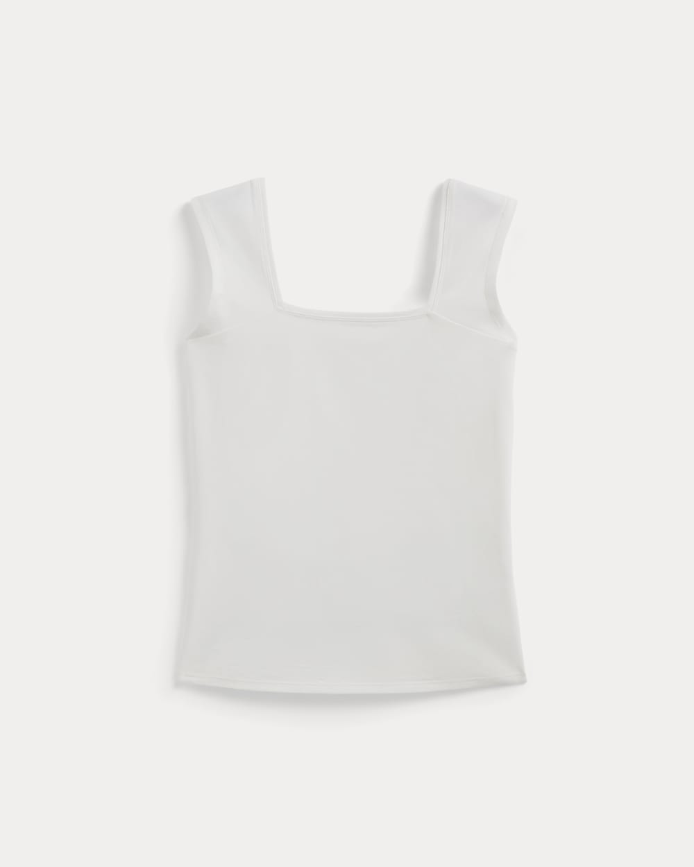 The Form Square-Neck Tank in White — alternate view