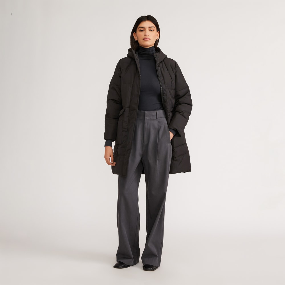 The Long Puffer in Black — detail view