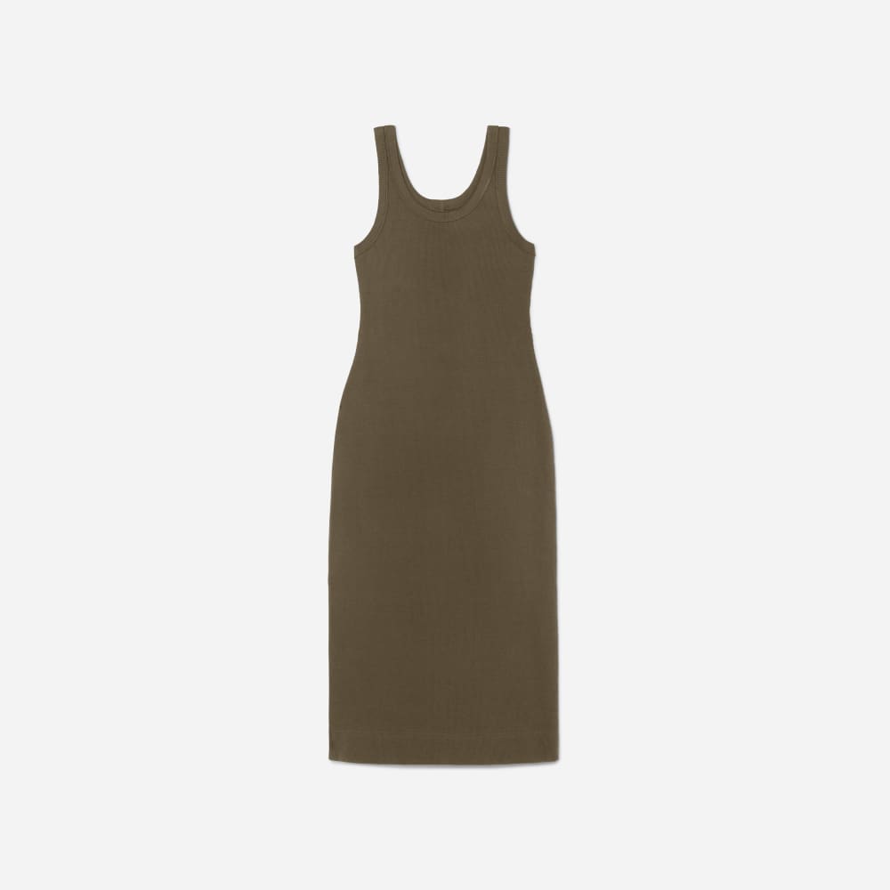 The ’90s Rib Dress in Beech — alternate view