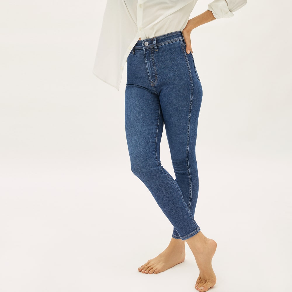 The Way-High® Clean Front Skinny Jean in Vintage Blue — alternate view